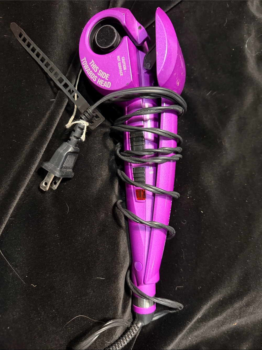 Purple Automatic Curling Iron - Compact Styling Tool